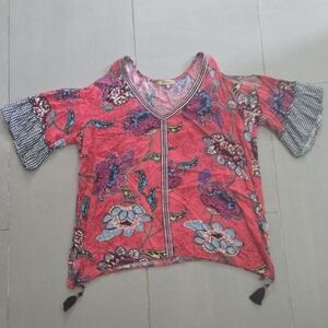 Democracy Multicolor V-Neck Top